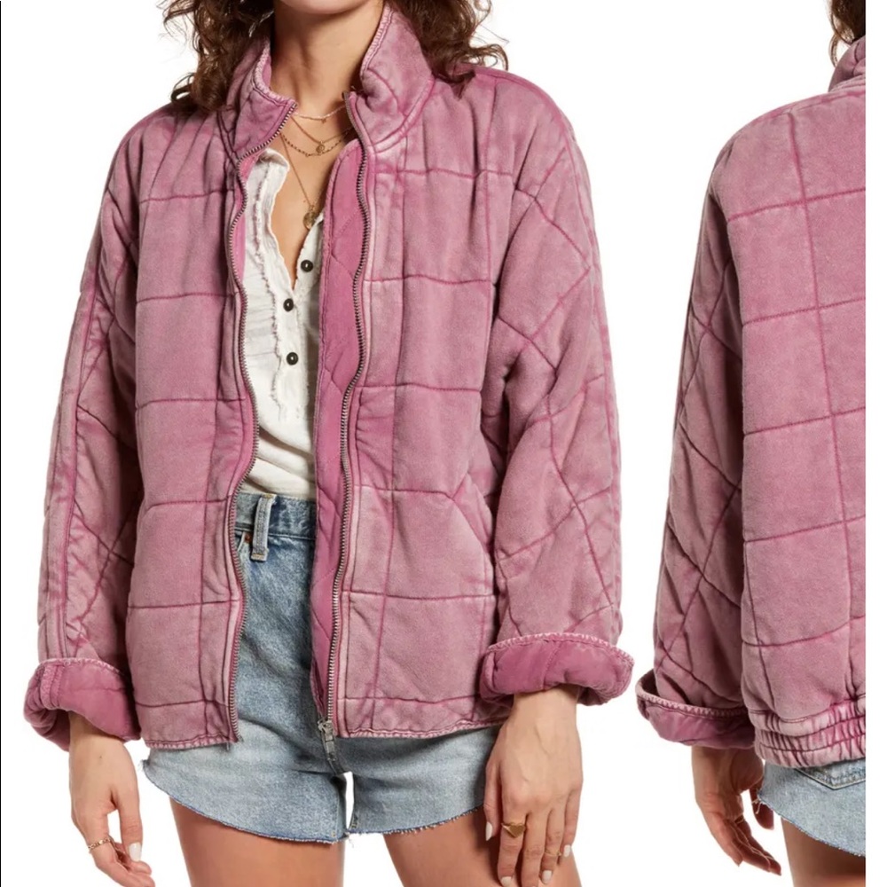 Free People Quilted Dolman jacket Small